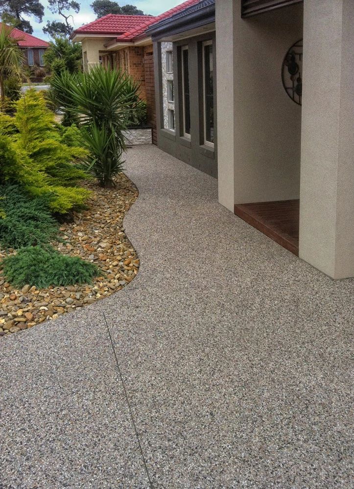 Exposed Aggregate - driveways and patios
